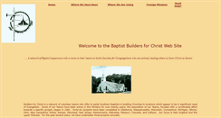 Desktop Screenshot of baptistbuildersforchrist.org