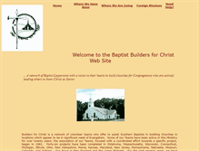 Tablet Screenshot of baptistbuildersforchrist.org